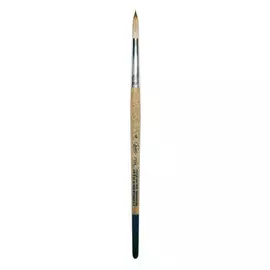 Кисть синтетика мангуст имитация №1 круглая Живописные кисти "1T14" короткая ручка