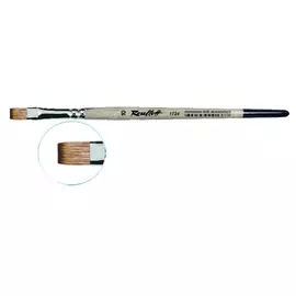 Кисть синтетика мангуст имитация №20 плоская Roubloff "1Т24" короткая ручка