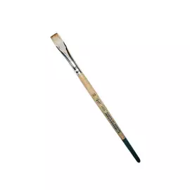 Кисть синтетика мангуст имитация №20 плоская Живописные кисти "1Т24" короткая ручка