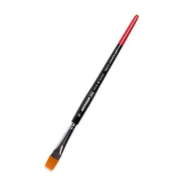 Кисть синтетика мягкая №12 плоская укороченная Talens "Amsterdam 342S" короткая ручка