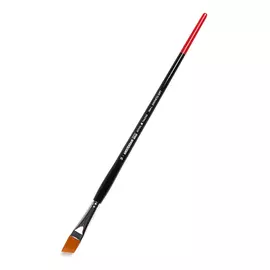 Кисть синтетика мягкая №14 скошенная Talens "Amsterdam 344" длинная ручка