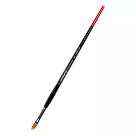 Кисть синтетика мягкая №8 скошенная Talens "Amsterdam 344" длинная ручка