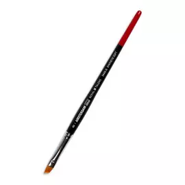 Кисть синтетика мягкая скошенная укороченная Talens "Amsterdam 344S" короткая ручка