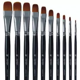 Кисть синтетика овальная Альбатрос "Профи"