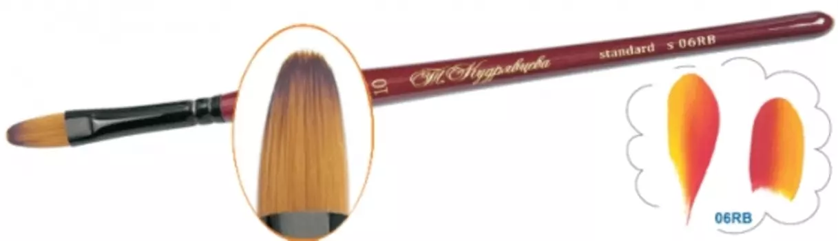 Кисть синтетика овальная Roubloff "06RB"