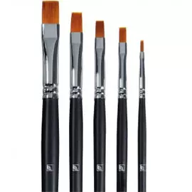 Кисть синтетика плоская Альбатрос "Мастер"