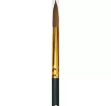 Кисть синтетика под колонок №2 круглая Живописные кисти "1S15" короткая ручка