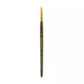 Кисть синтетика под колонок №3 плоская Живописные кисти "1S25" короткая ручка