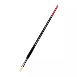 Кисть синтетика жесткая №10 плоская удлиненная Talens "Amsterdam 352L" длинная ручка