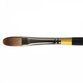 Кисть синтетика жесткая № 8 кошачий язык Daler-Rowney "SYSTEM 3" длинная ручка