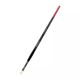 Кисть синтетика жесткая №8 плоская Talens "Amsterdam 352" длинная ручка