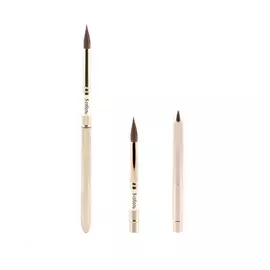 Кисть соболь №5 круглая Альбатрос "Иконописная школа", ручка съёмная металлическая