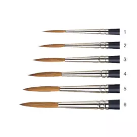 ?Кисть соболь №6 круглая удлиненная Winsor &amp; Newton "Artists"