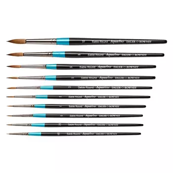 Кисть соболь круглая Daler-Rowney "AQUAFINE" короткая ручка