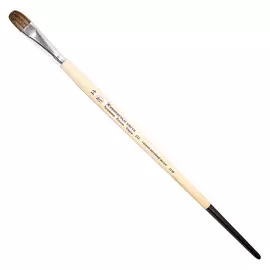 Кисть ушной волос №14 овальная Живописные кисти "1У39" длинная ручка