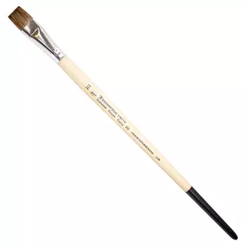 Кисть ушной волос №18 овальная Живописные кисти "1У39" длинная ручка