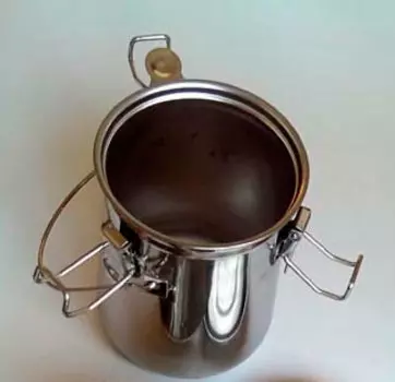 Кистемойка стальная средняя с герметичной крышкой h-12, d-10