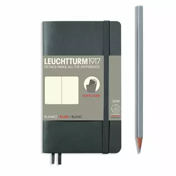 Книга для записей нелинованная Leuchtturm1917 А6 антрацит