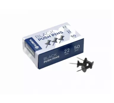 Кнопки силовые Глобус 50 шт., карт, упаковка, черные