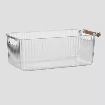 Контейнер для хранения с ручкой KK/home 34х18,3х12 см, прозрачный