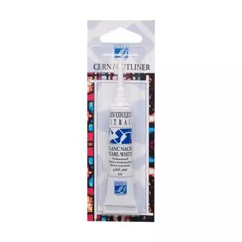 Контур по стеклу и керамике "Vitrail" без обжига 20 мл Белый перламутровый