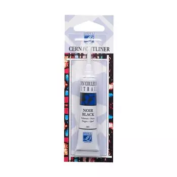 Контур по стеклу и керамике "Vitrail" без обжига 20 мл Черный