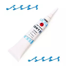 Контур по ткани ТАИР 20 мл голубой