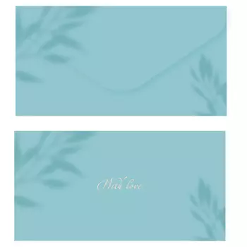 Конверт для денег MESHU "Aquamarine", 85*164 мм, soft-touchh, фольга