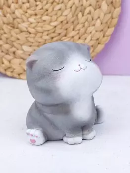 Копилка "Gray cat", sitting