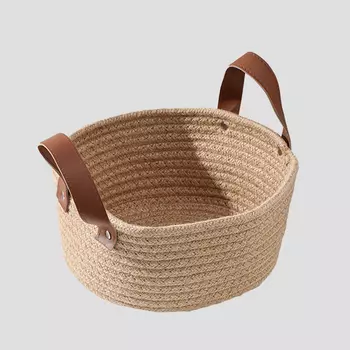 Корзина для хранения плетеная KK/home Branches, 21,5х21,5х16,5 см с ручками