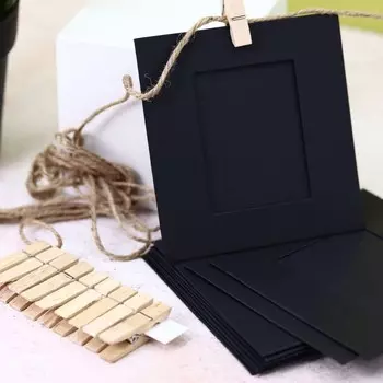 Крафтовые фоторамки "Classic", black, 9*9,5 см