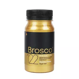 Краска декоративная Brosco 100 мл Золото Ройял