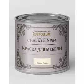 Краска для мебели ультраматовая Rust-oleum "Chalky" банка 125 мл, цвет взбитые сливки