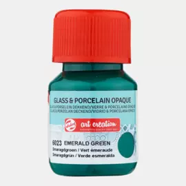 Краска для стекла и керамики "Art Creation" матовая, 30 мл,зеленый изумрудный