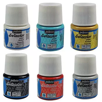Краска для светлых тканей, с микро-глиттером Pebeo "Setacolor" 45 мл