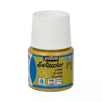 Краска для светлых тканей, с микро-глиттером Pebeo "Setacolor" 45 мл, под золото