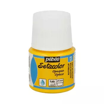 Краска нерастекающаяся по темным тканям Pebeo "Setacolor Opaque" 45 мл лютик