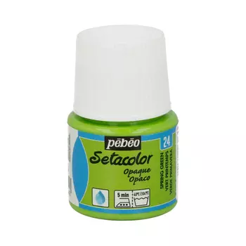 Краска нерастекающаяся по темным тканям Pebeo "Setacolor Opaque" 45 мл весенняя зелень