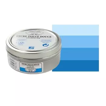 Краска офортная Lefranc&amp;Bourgeois жестяная банка 200 мл, голубой церулеум