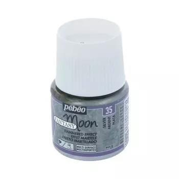 Краска Pebeo "Fantasy Moon" Лунные фантазии 45 мл с фактурным эффектом Серебро