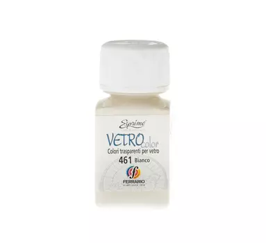 Краска по стеклу Ferrario "Vetro Color" 50 мл Белый №461