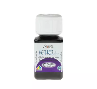 Краска по стеклу Ferrario "Vetro Color" 50 мл Синяя фиалка №477