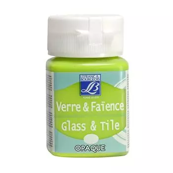 Краска по стеклу и керамике "Glass&amp;Tile" обжиг 50 мл непрозрачная Анисовое семя №444