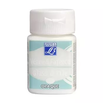 Краска по стеклу и керамике "Glass&amp;Tile" обжиг 50 мл непрозрачная Белый фарфор №018