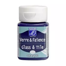 Краска по стеклу и керамике "Glass&amp;Tile" обжиг 50 мл непрозрачная Египетский фиолетовый №610