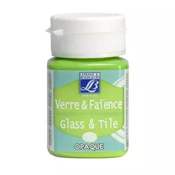 Краска по стеклу и керамике "Glass&amp;Tile" обжиг 50 мл непрозрачная Светло-зеленый №556