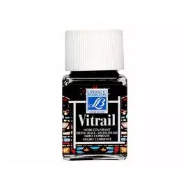 Краска по стеклу Lefranc&Bourgeois "Vitrail" 50 мл Черный №267