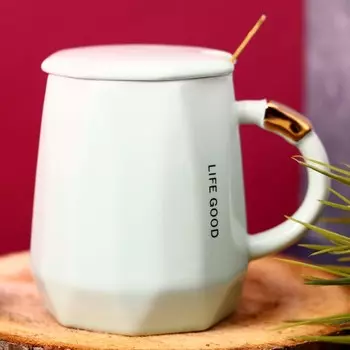 Кружка "Life good", green 400 мл