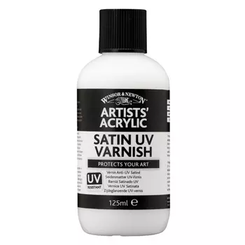 Лак для акриловых красок с UV фильтром Winsor&amp;Newton 125 мл сатиновый