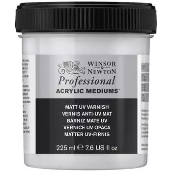 Лак для акриловых красок с UV фильтром Winsor&amp;Newton 225 мл матовый